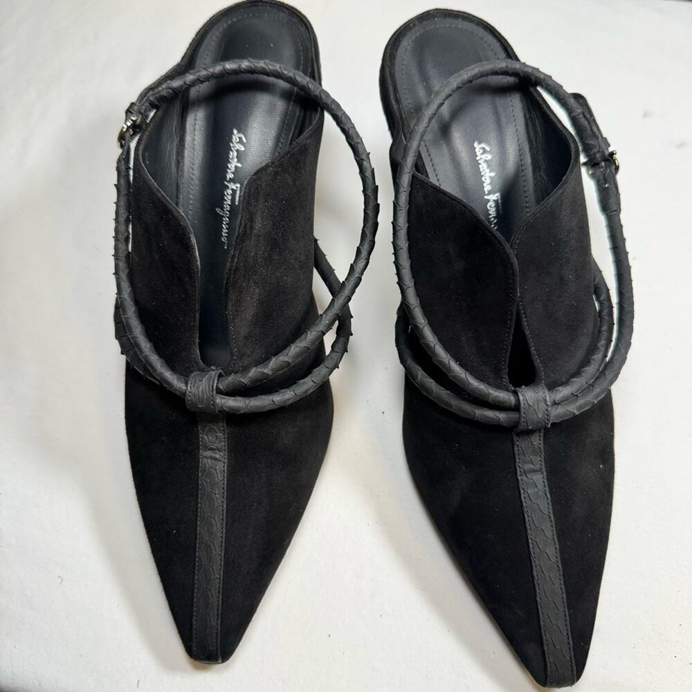 Salvatore Ferragamo Black Heels - size 10